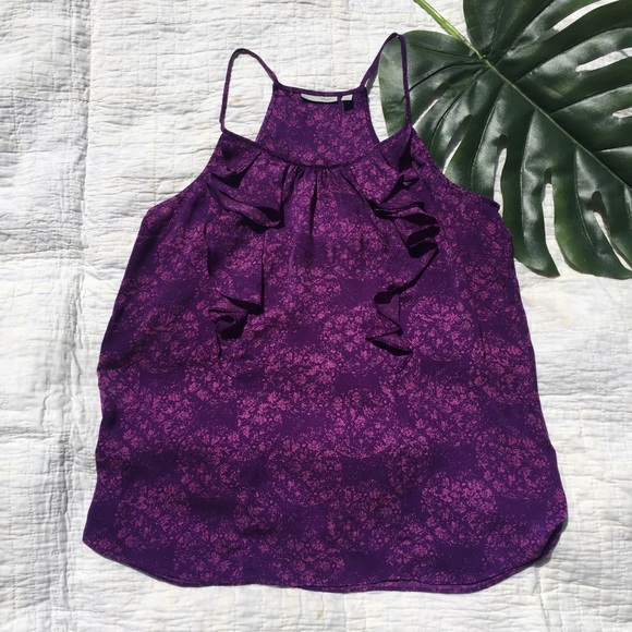 Halogen Tops - HALOGEN | pretty tank with ruffles